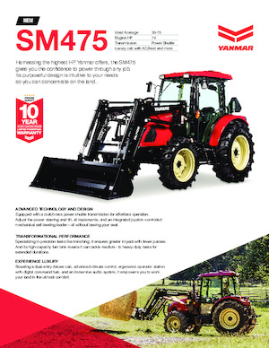 Трактори 4WD (задвиждане на четирите колела) Yanmar SM475