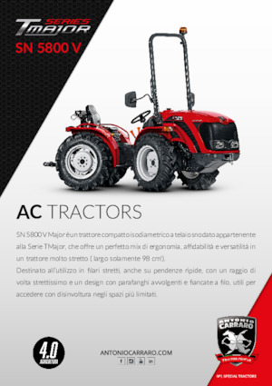 Трактори 4WD (задвиждане на четирите колела) Carraro SN 5800 V major
