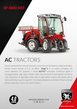 Трактори 4WD (задвиждане на четирите колела) Carraro SP 4800