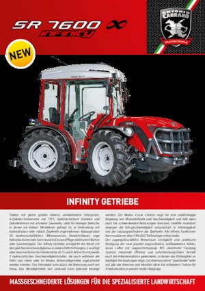 Трактори 4WD (задвиждане на четирите колела) Carraro SR 7600 Infinity