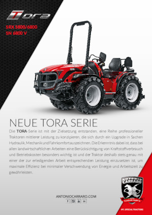 Трактори 4WD (задвиждане на четирите колела) Carraro SRX 6800 Tora