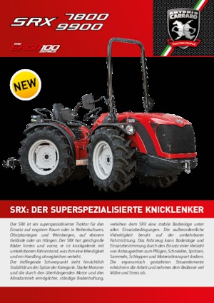 Трактори 4WD (задвиждане на четирите колела) Carraro SRX 9900
