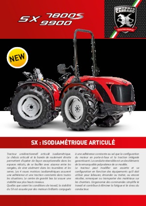 Трактори 4WD (задвиждане на четирите колела) Carraro SX 9900