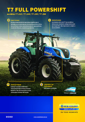 Трактори 4WD (задвиждане на четирите колела) New Holland T7.215