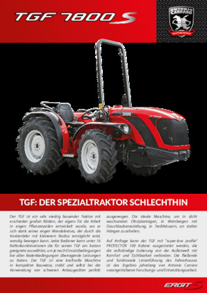 Трактори 4WD (задвиждане на четирите колела) Carraro TGF 7800 S