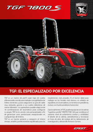 Трактори 4WD (задвиждане на четирите колела) Carraro TGF 7800 S