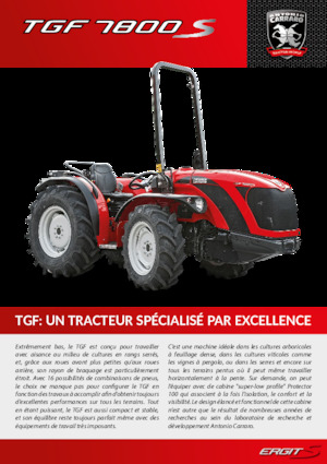 Трактори 4WD (задвиждане на четирите колела) Carraro TGF 7800 S