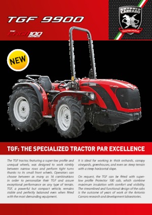 Трактори 4WD (задвиждане на четирите колела) Carraro TGF 9900