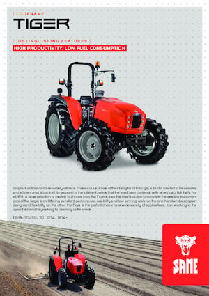 Трактори 4WD (задвиждане на четирите колела) SAME Tiger 80.4+
