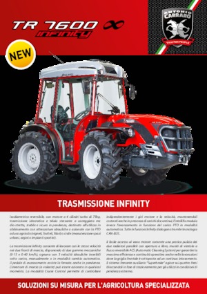 Трактори 4WD (задвиждане на четирите колела) Carraro TR 7600 Infinity