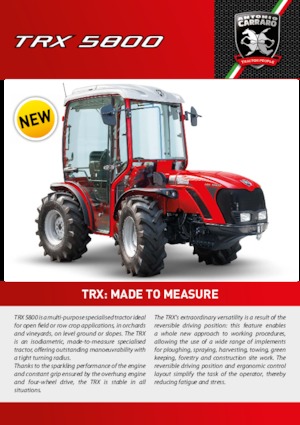 Трактори 4WD (задвиждане на четирите колела) Carraro TRX 5800
