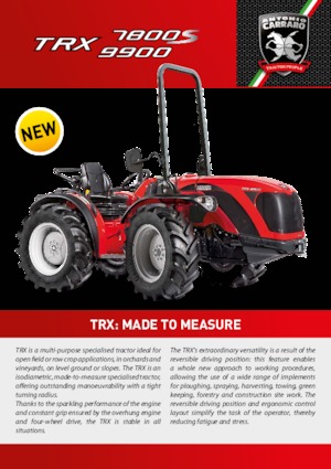 Трактори 4WD (задвиждане на четирите колела) Carraro TRX 9900
