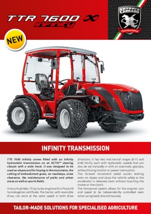 Трактори 4WD (задвиждане на четирите колела) Carraro TTR 7600 Infinity