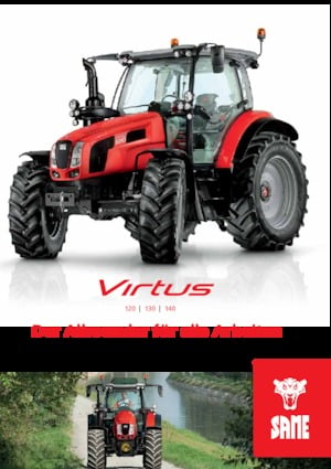 Трактори 4WD (задвиждане на четирите колела) SAME Virtus 120 