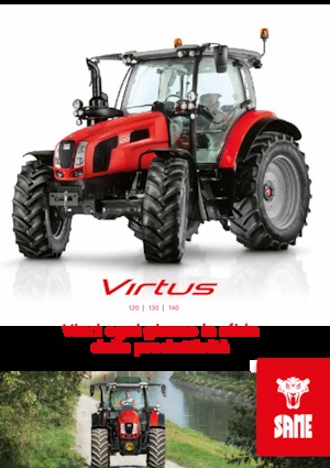 Трактори 4WD (задвиждане на четирите колела) SAME Virtus 120 