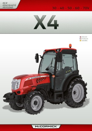 Трактори 4WD (задвиждане на четирите колела) McCormick X4.40V