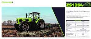 Трактори 4WD (задвиждане на четирите колела) Zoomlion ZS1354