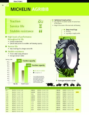 Гуми за селскостопански машини Michelin AGRIBIB 11.2 R24 119A8/116B TL