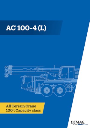 Кранове за всякакви терени Demag AC 100-4L