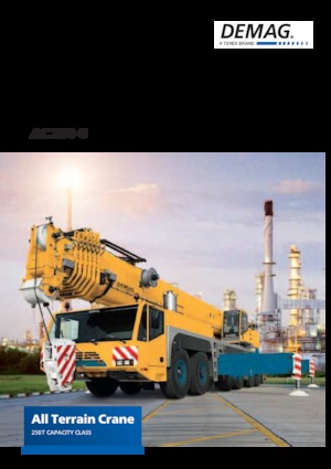 Кранове за всякакви терени Demag AC 250-6 