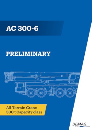 Кранове за всякакви терени Demag AC 300-6
