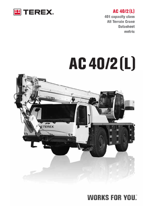 Кранове за всякакви терени Terex-Demag AC 40/2 L (4x4x4)