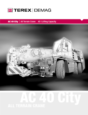 Кранове за всякакви терени Terex-Demag AC 40 City (6x4x6)