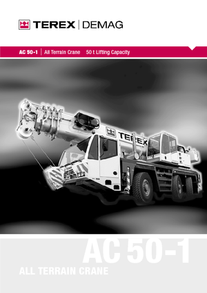 Кранове за всякакви терени Terex-Demag AC 50-1 (6x6x6)