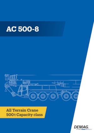 Кранове за всякакви терени Demag AC 500-8