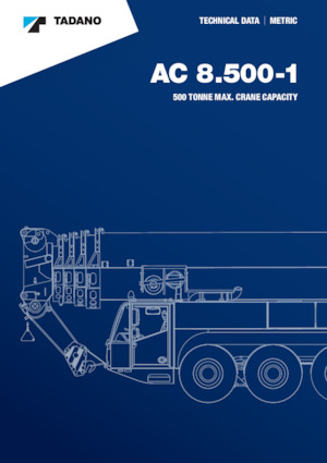 Кранове за всякакви терени Tadano AC 8.500-1