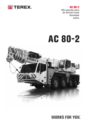 Кранове за всякакви терени Terex-Demag AC 80-2 (8x8x8)