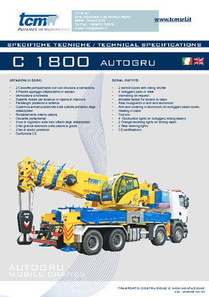 Кранове за всякакви терени tcm C 1800 (8x4x4)