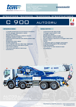 Кранове за всякакви терени tcm C 900 (8x4x4)