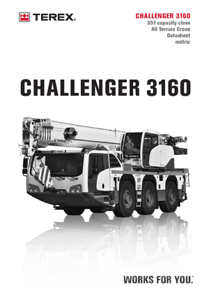 Кранове за всякакви терени Terex-Demag Challenger 3160 (6x4x6)