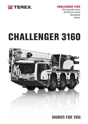 Кранове за всякакви терени Terex-Demag Challenger 3160 (6x4x6)