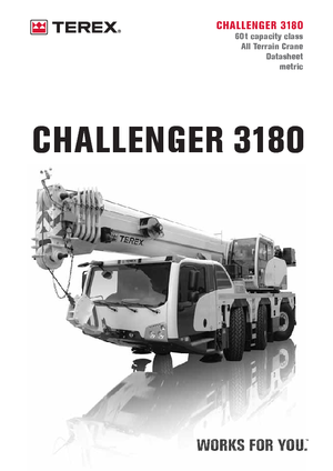 Кранове за всякакви терени Terex-Demag Challenger 3180 (6x4x6)