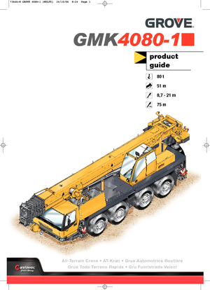 Кранове за всякакви терени Grove GMK 4080-1 (8x6x8)