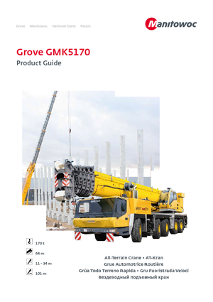 Кранове за всякакви терени Grove GMK5170-1