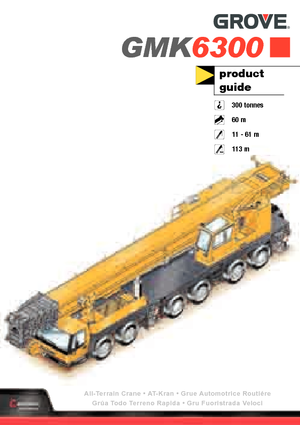 Кранове за всякакви терени Grove GMK6300