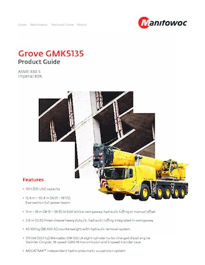 Кранове за всякакви терени Grove GMK5135