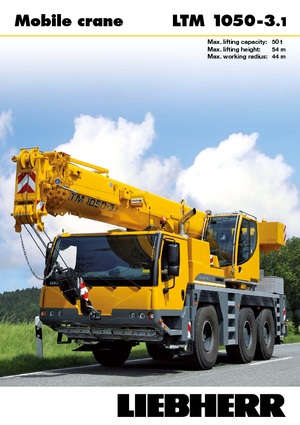 Кранове за всякакви терени Liebherr LTM 1050-3.1 