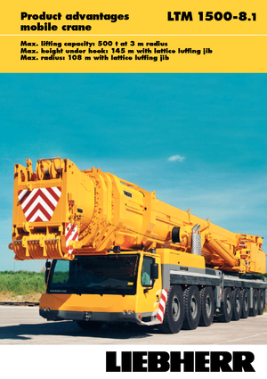 Кранове за всякакви терени Liebherr LTM 1500-8.1