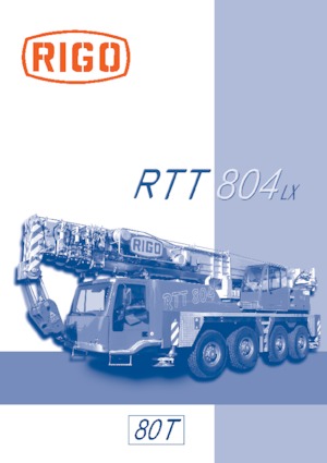 Кранове за всякакви терени RIGO RTT 804