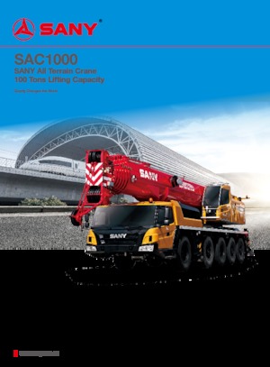Кранове за всякакви терени Sany SAC1000