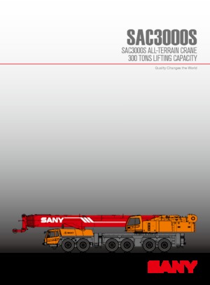 Кранове за всякакви терени Sany SAC3000S