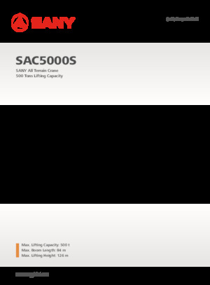 Кранове за всякакви терени Sany SAC5000S 