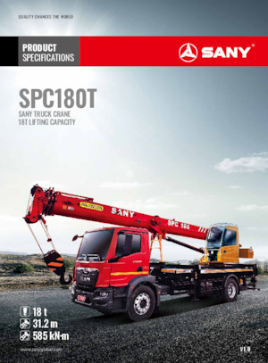 Кранове за всякакви терени Sany SPC180T