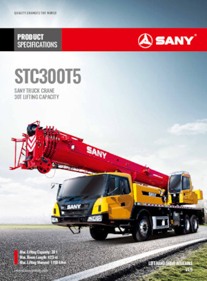 Кранове за всякакви терени Sany STC300T5