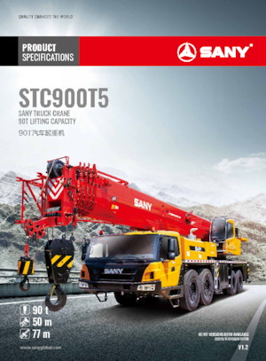 Кранове за всякакви терени Sany STC900T5