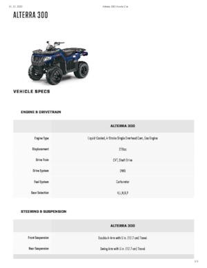 Автомобили за всякакви терени (ATV) и мотори на четири колела Artic Cat ALTERRA 300